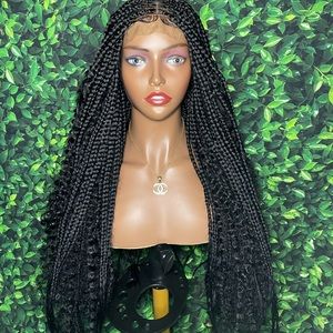 Knotless Goddess Bohemian braids, Closure Wig